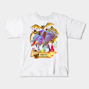 King Dragon with Yellow Bats Kids T-Shirt